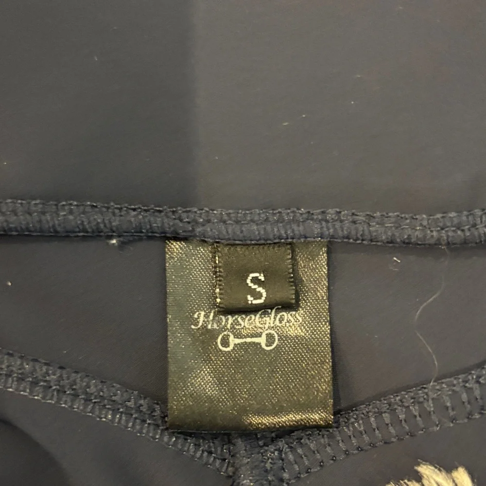 Navy Performance Riding Leggings - Picture 2 of 8
